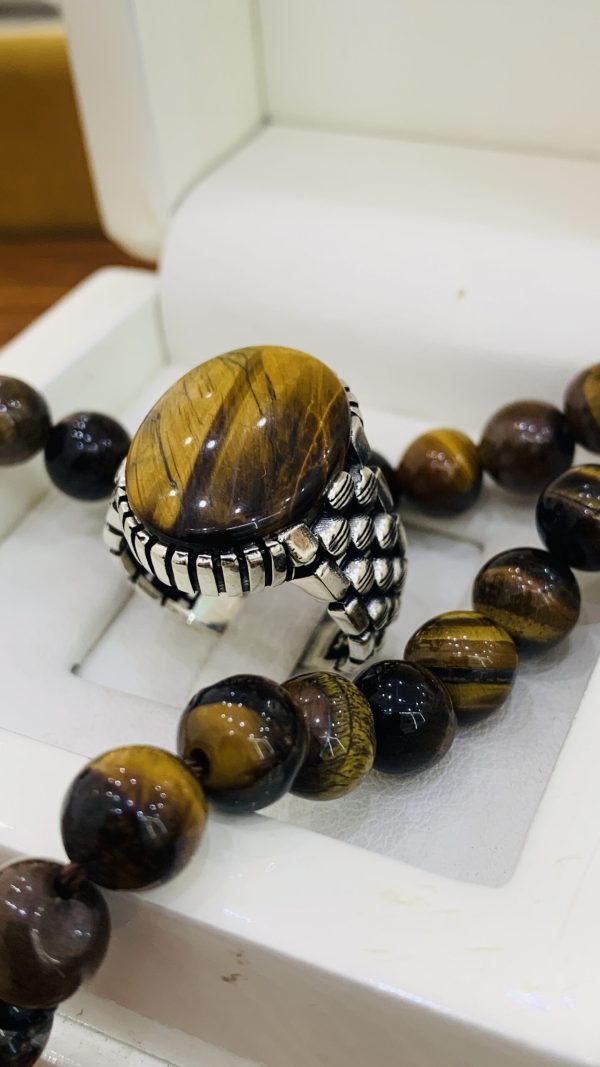 Bague oeil de tigre