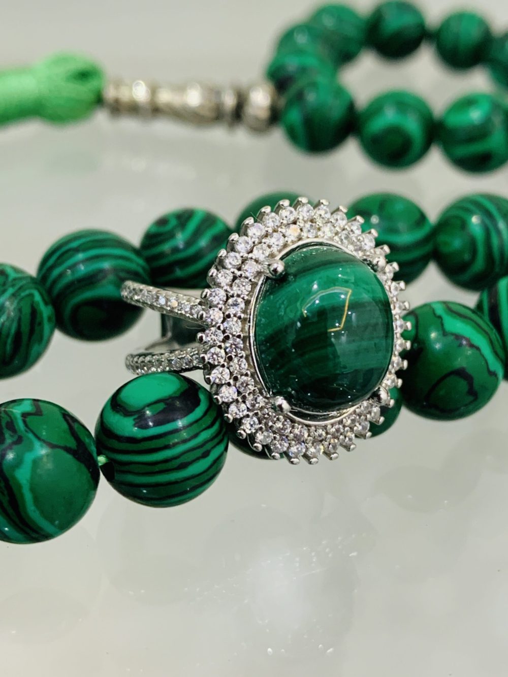 Bague malachite