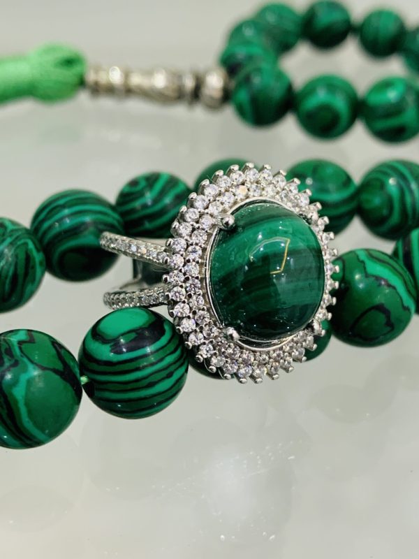 Bague malachite