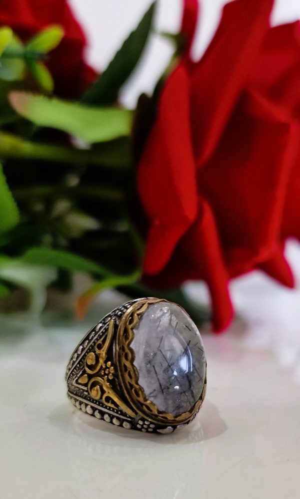 BAGUE  QUARTZ RUTILE