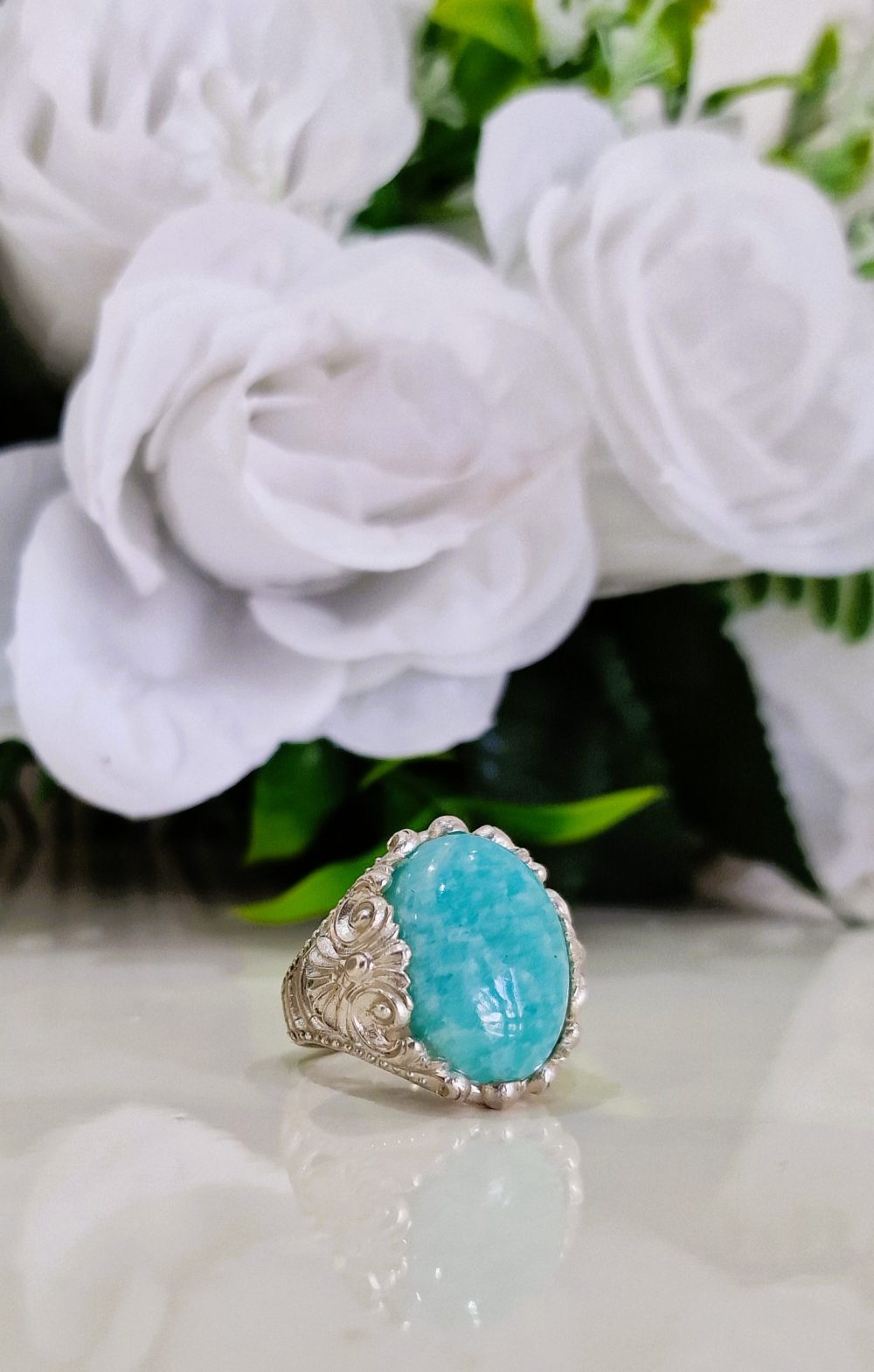 BAGUE AMAZONITE