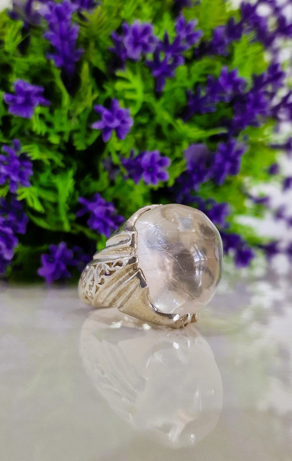 BAGUE CRISTAL DE ROCHE