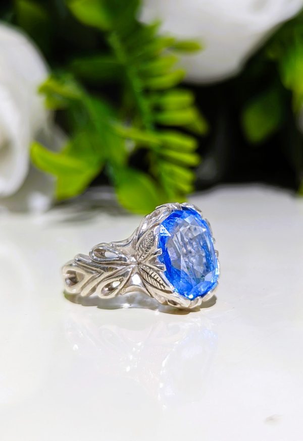 BAGUE TOPAZE BLEUE