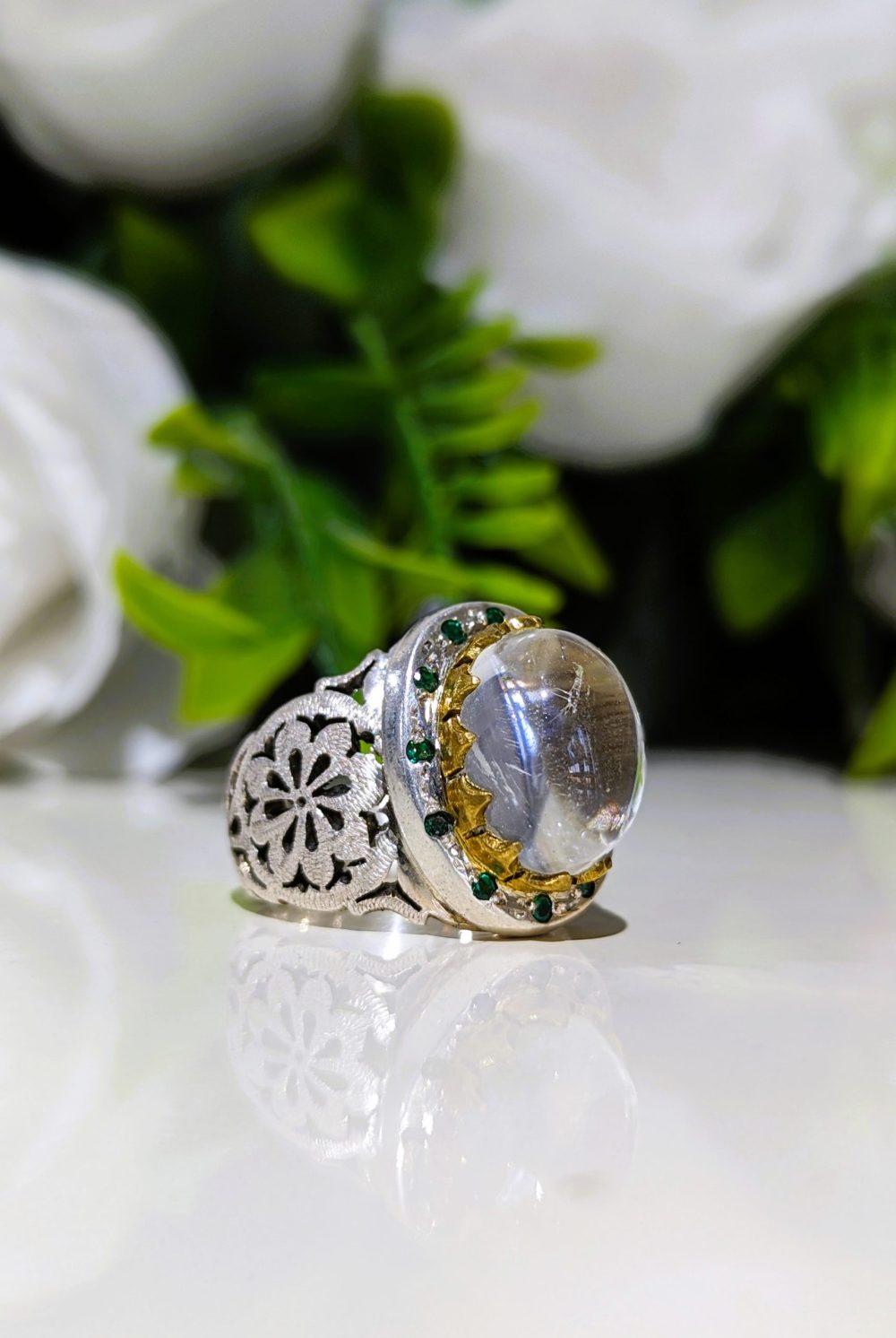 BAGUE CRISTAL DE ROCHE