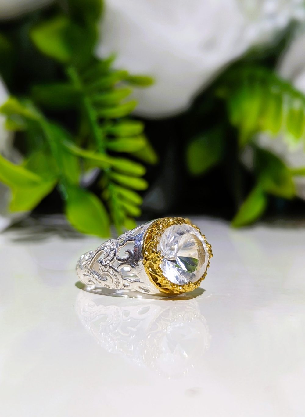 BAGUE CRISTAL DE ROCHE