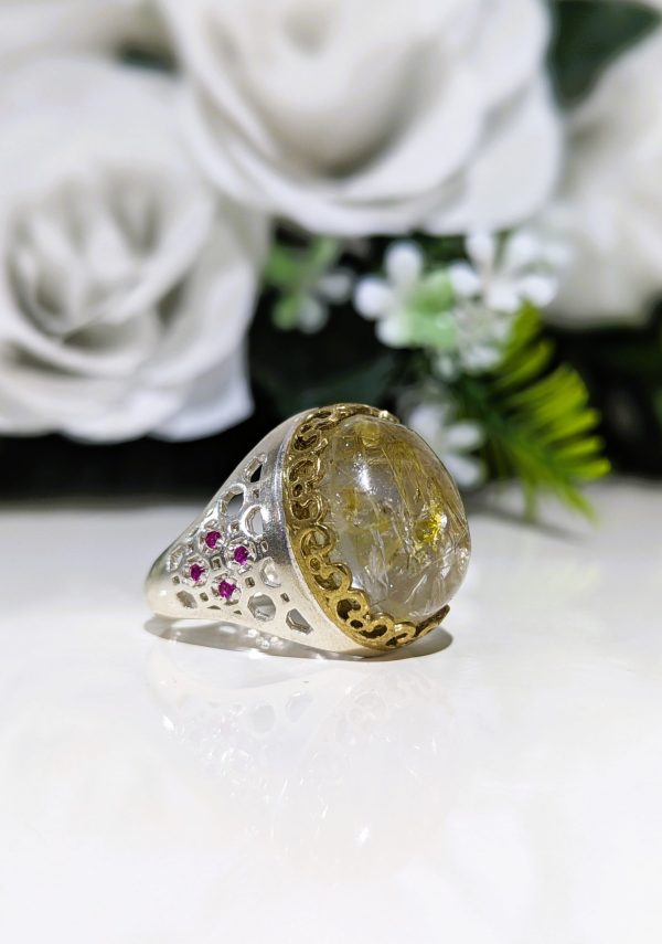 BAGUE QUARTZ RUTILE