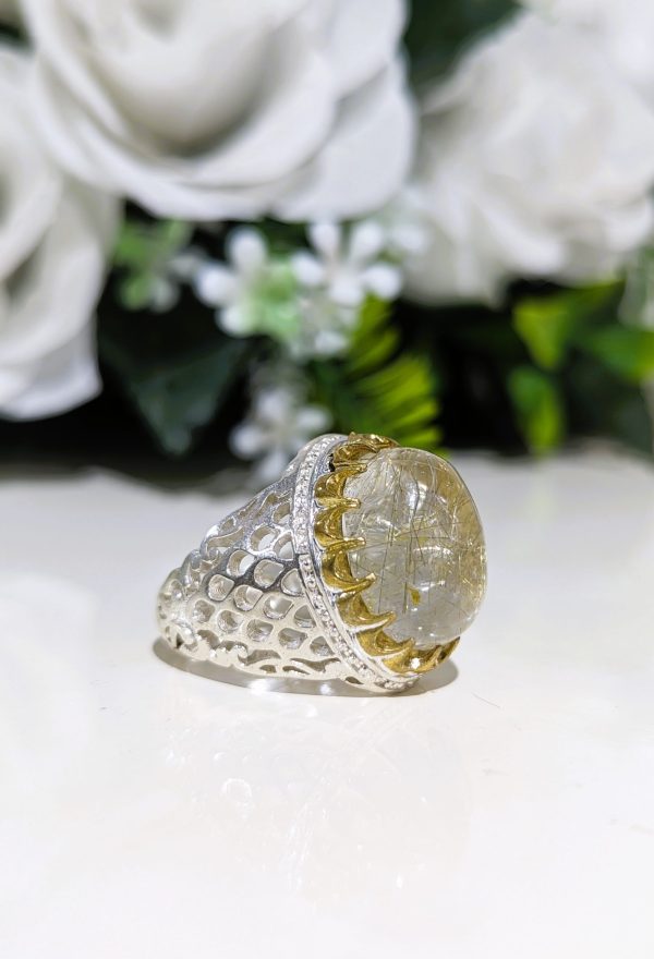 BAGUE QUARTZ RUTILE