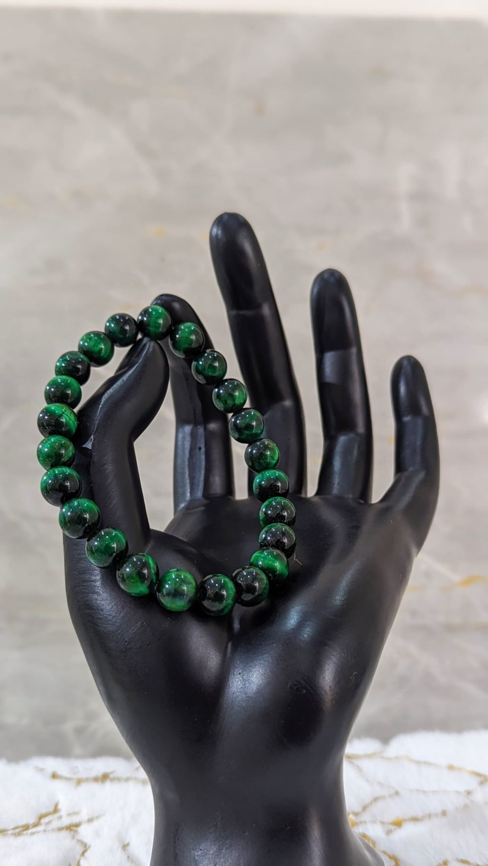 BRACELET OEIL DE TIGRE VERTE