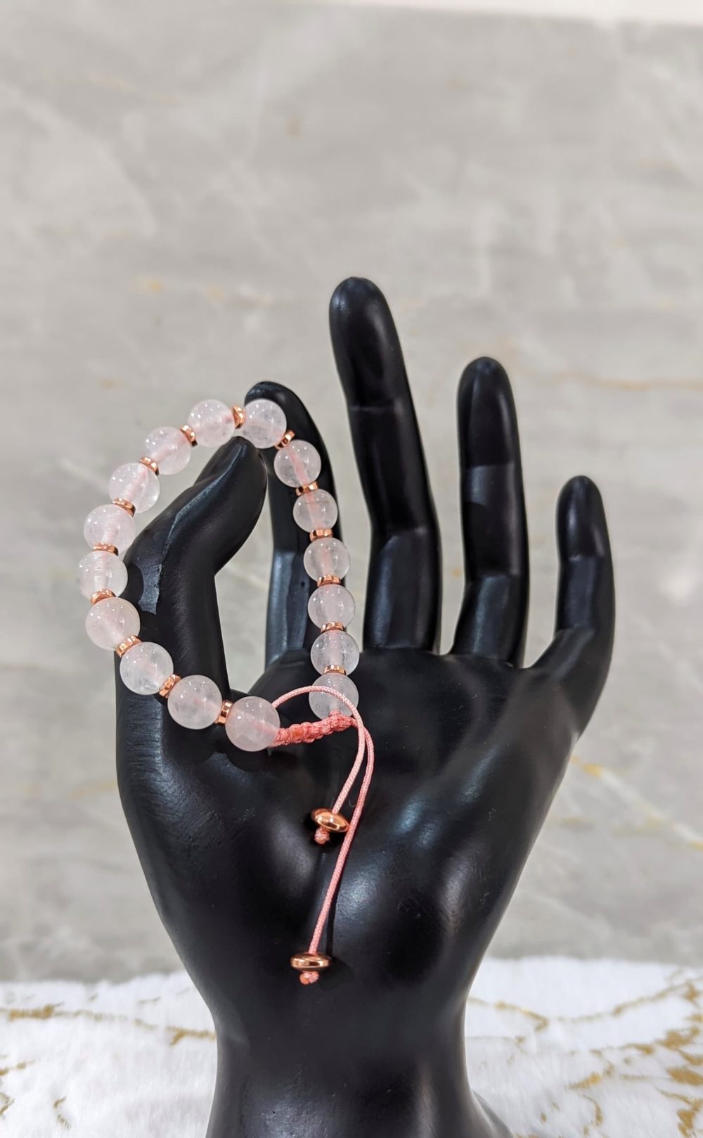 BRACELET QUARTZ ROSE