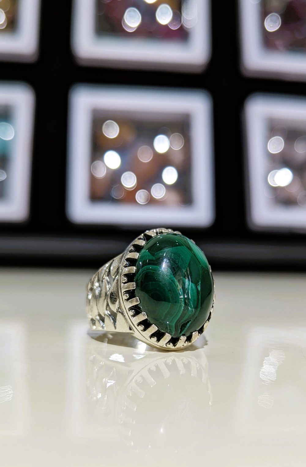 BAGUE MALACHITE
