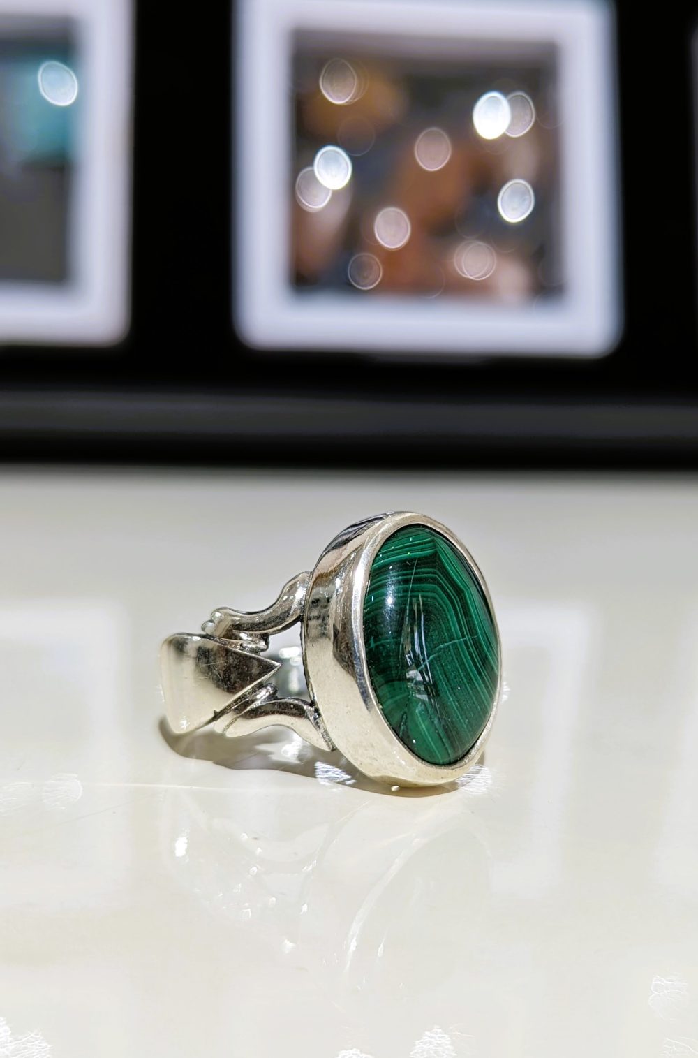 BAGUE MALACHITE