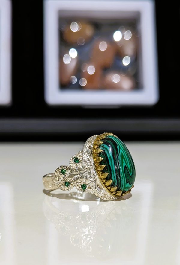 BAGUE MALACHITE