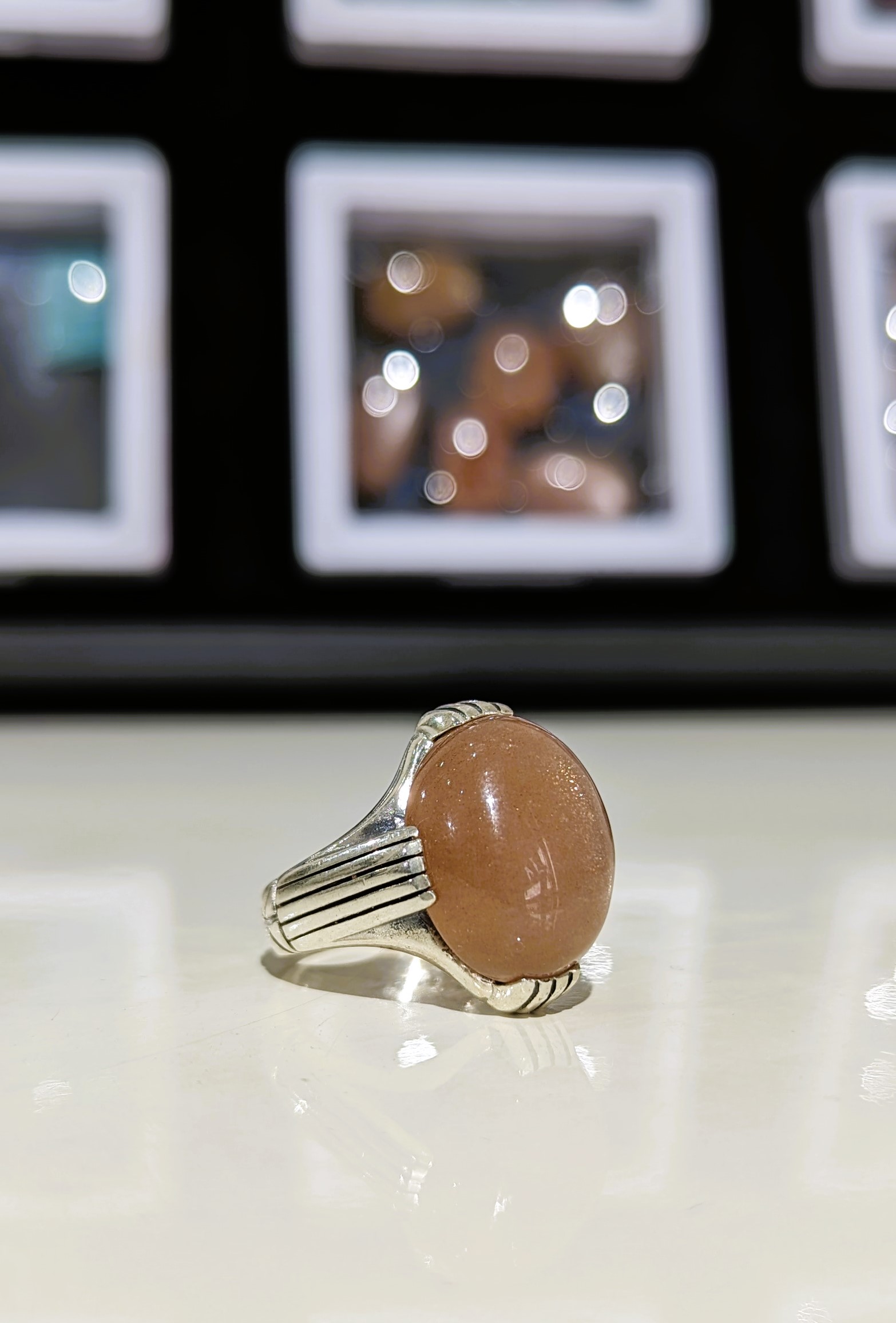 BAGUE PIERRE DE SOLEIL