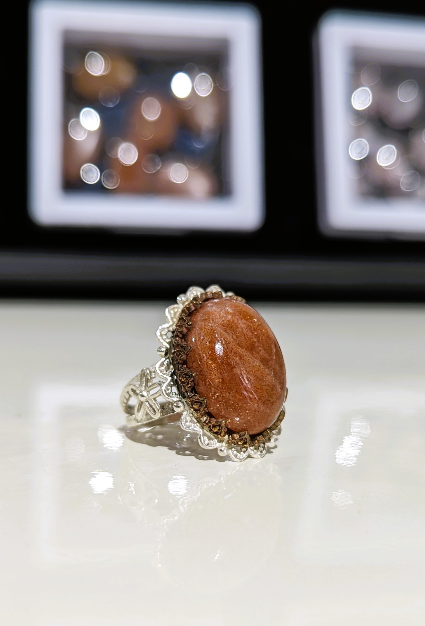 BAGUE PIERRE DE SOLEIL