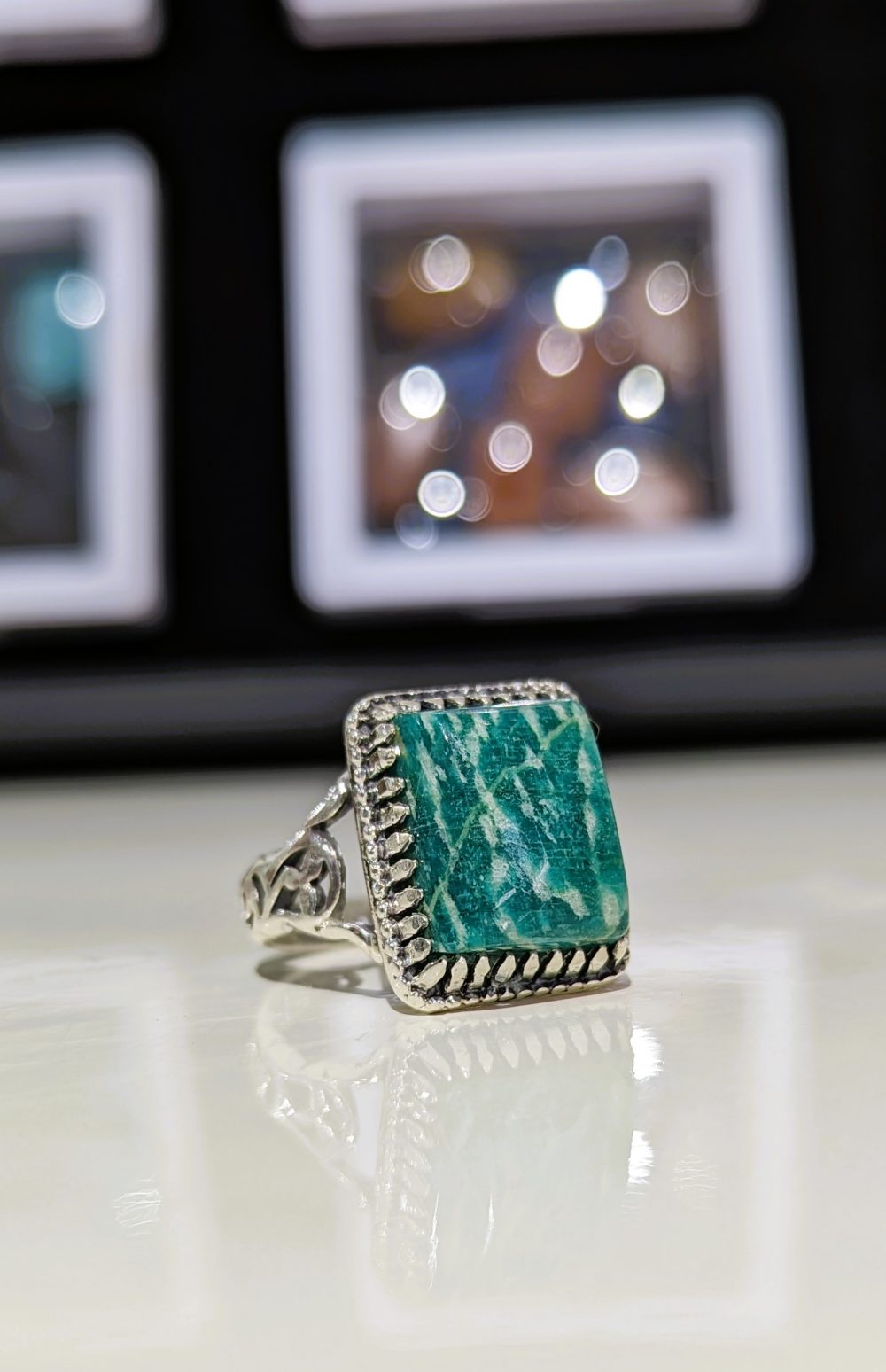 BAGUE AMAZONITE
