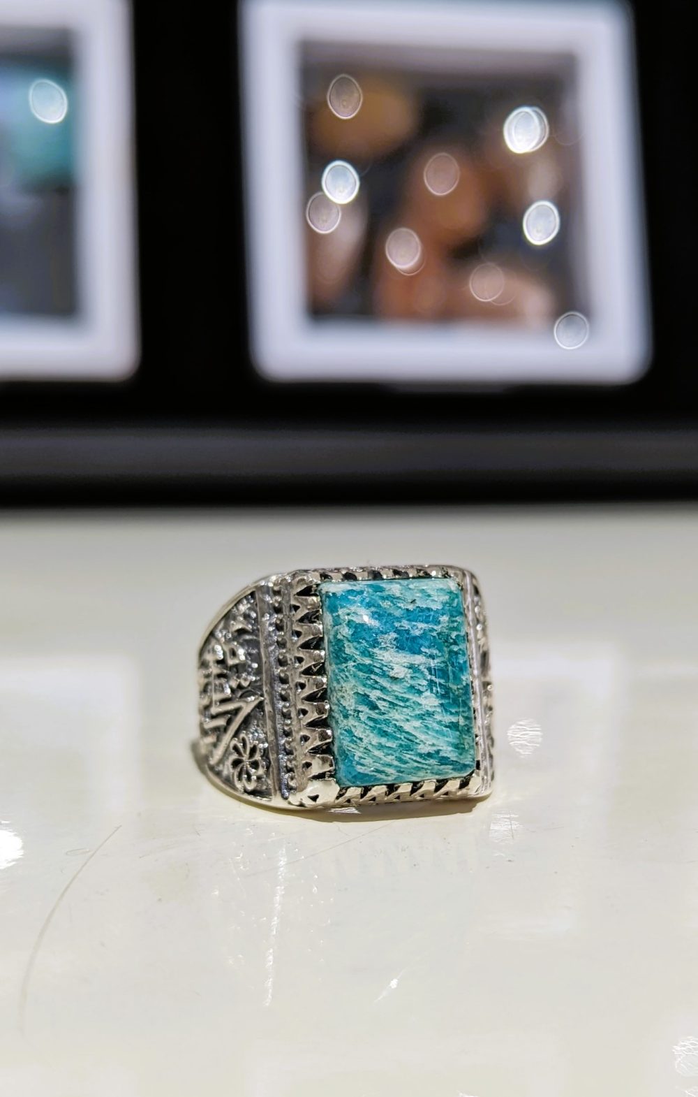 BAGUE AMAZONITE