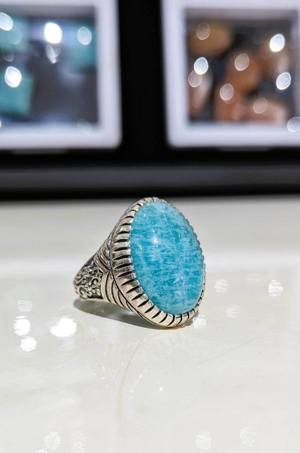 BAGUE AMAZONITE