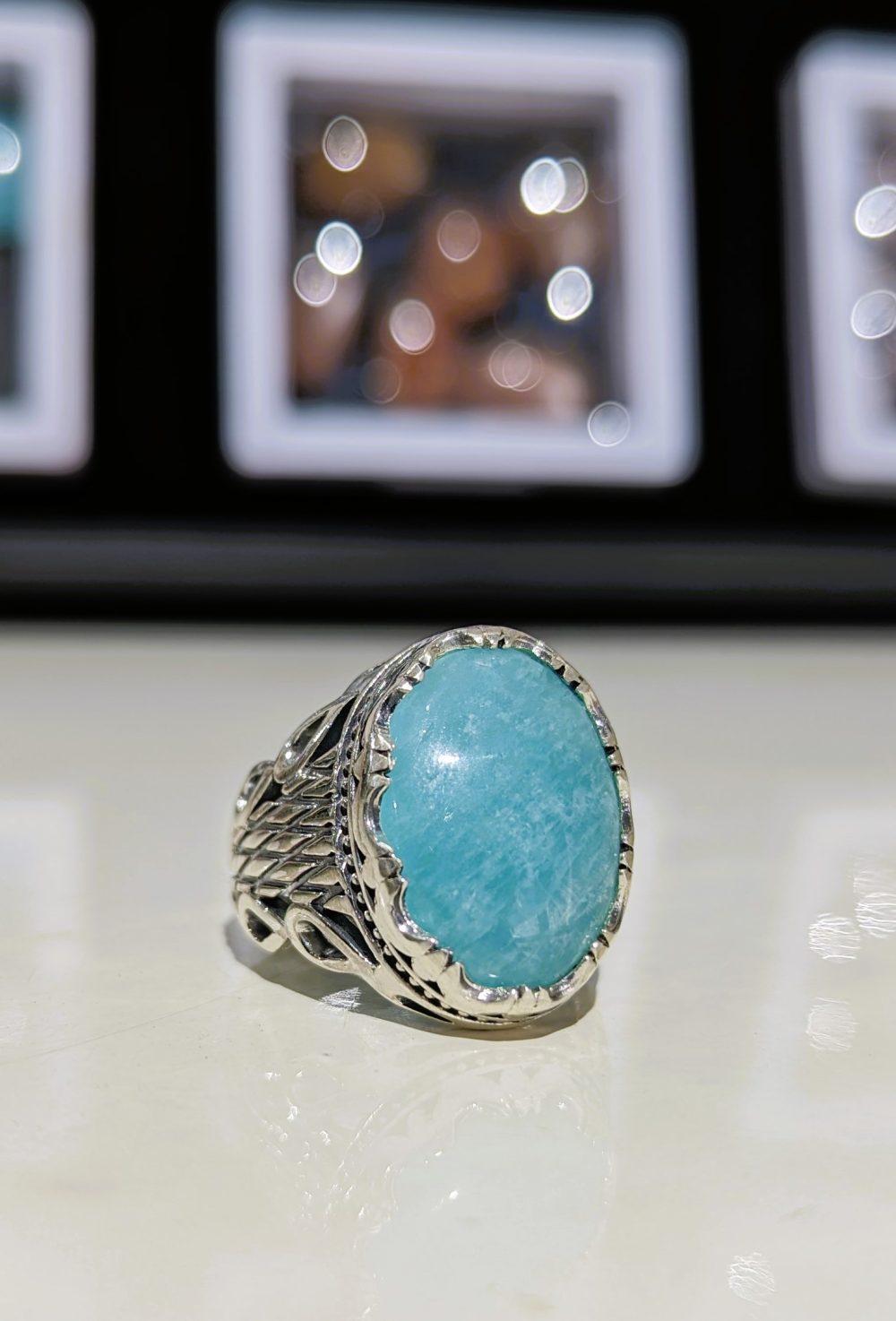 BAGUE AMAZONITE