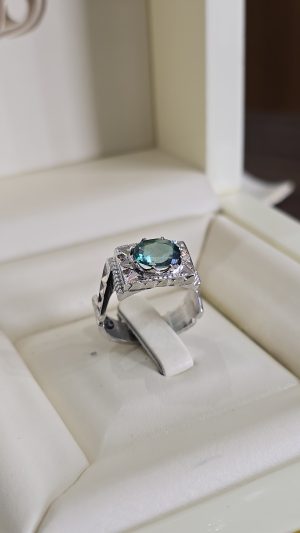 BAGUE TOPAZE VERTE