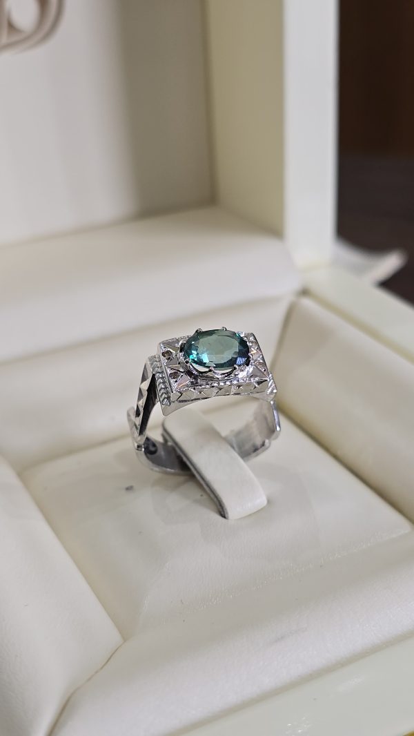 BAGUE TOPAZE VERTE