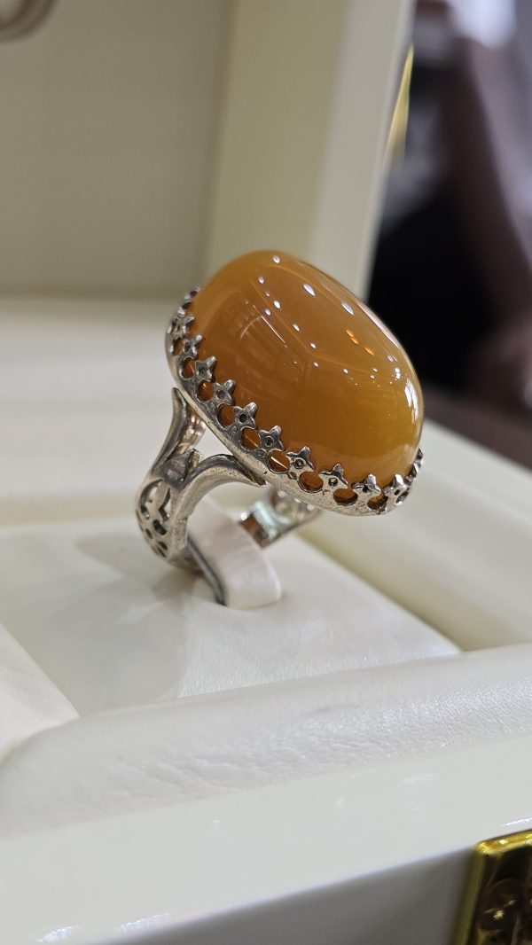 BAGUE AGATE JAUNE