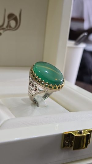 BAGUE AGATE VERTE