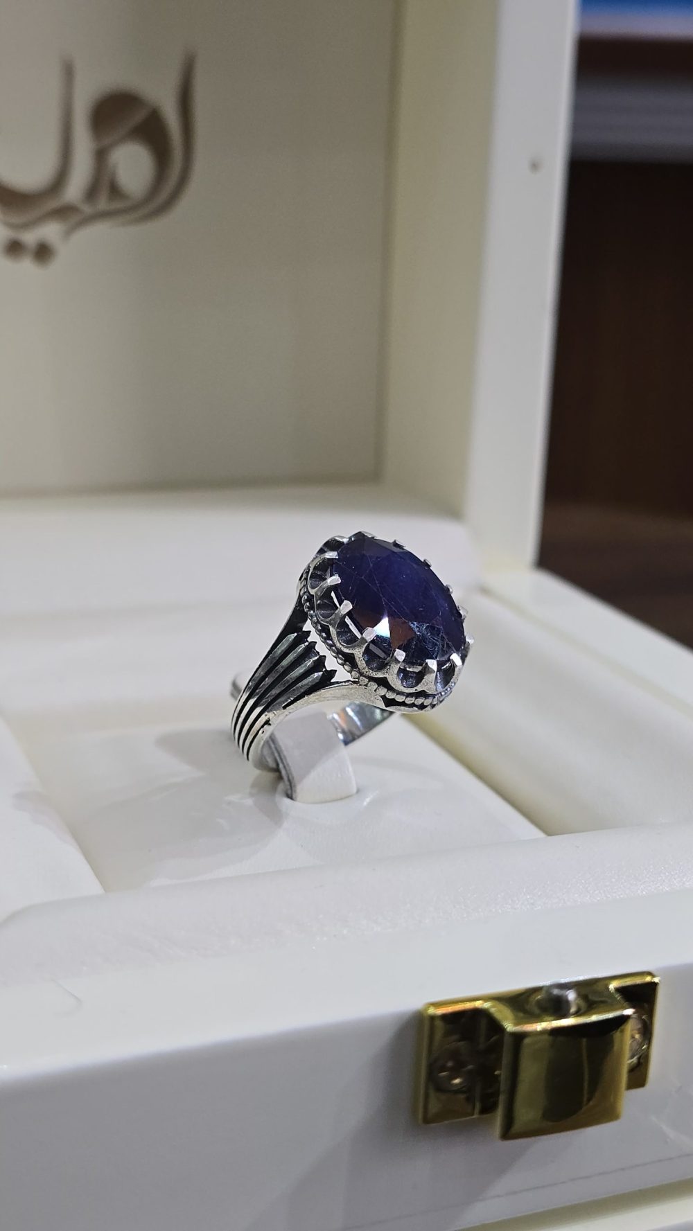 BAGUE SAPHIR BLEUE