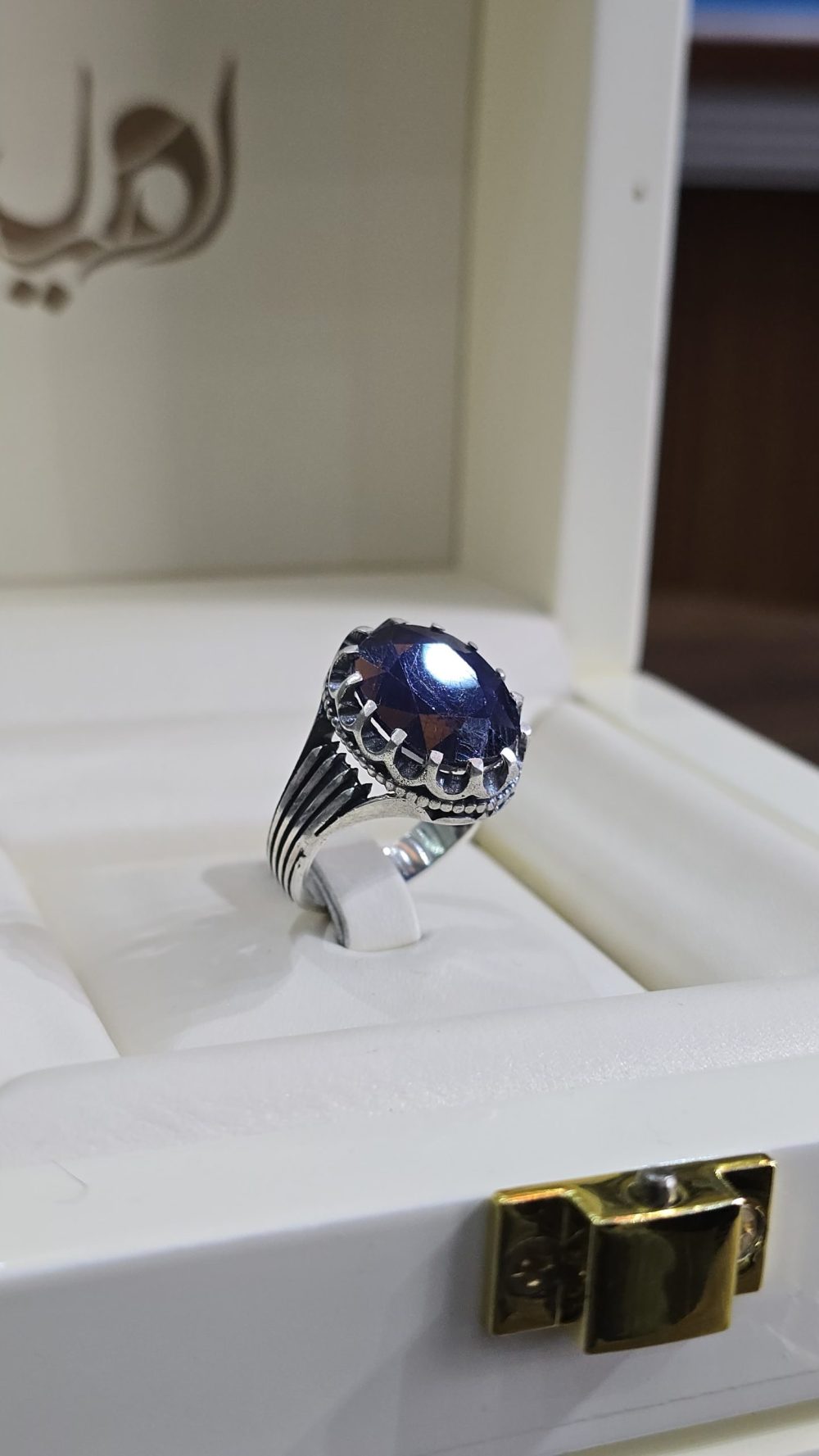 BAGUE SAPHIR BLEUE