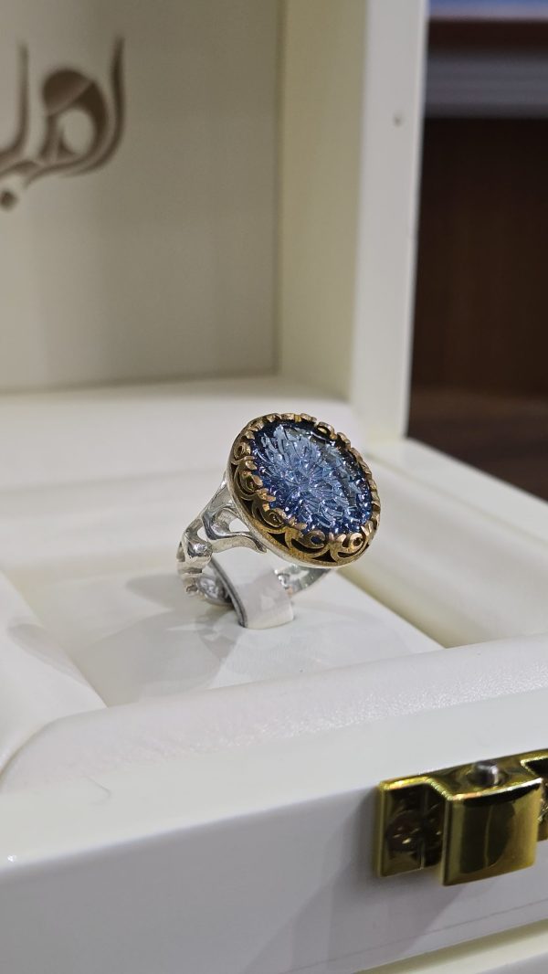 BAGUE TOPAZE BLEUE