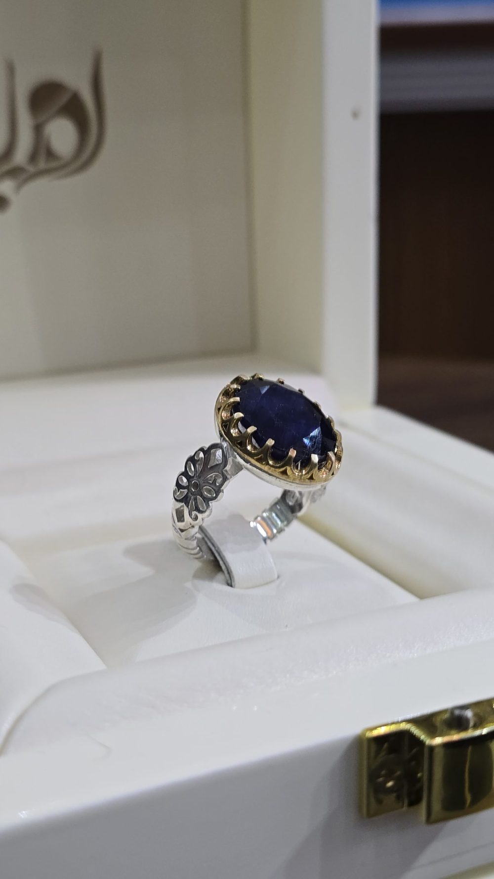 BAGUE SAPHIR BLEUE