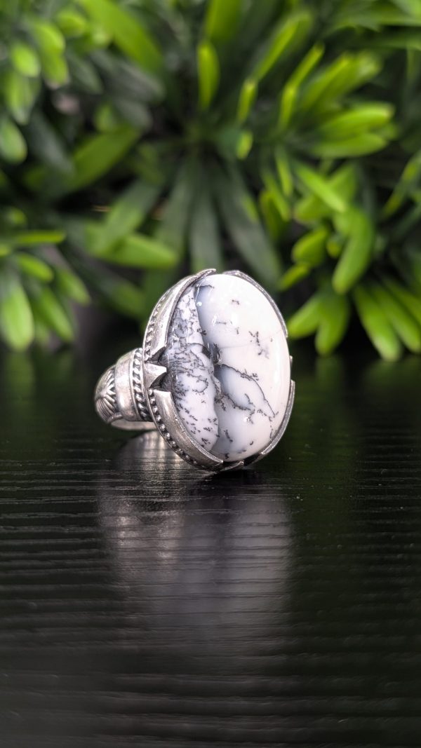 BAGUE AGATE DENDRITIQUE