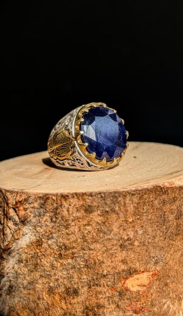 BAGUE SAPHIR BLEUE