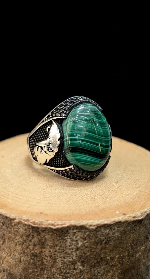 BAGUE MALACHITE