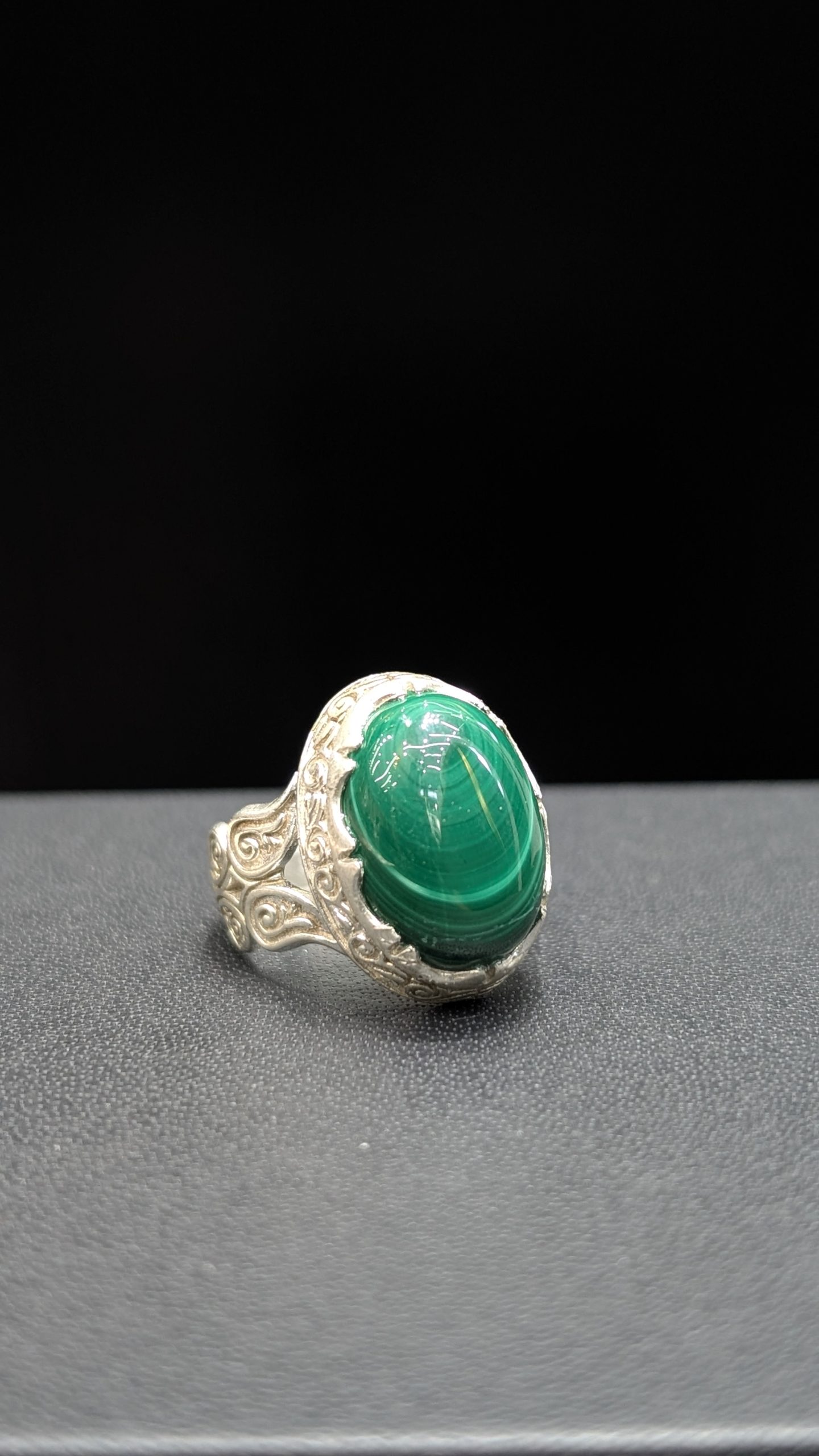 BAGUE MALACHITE