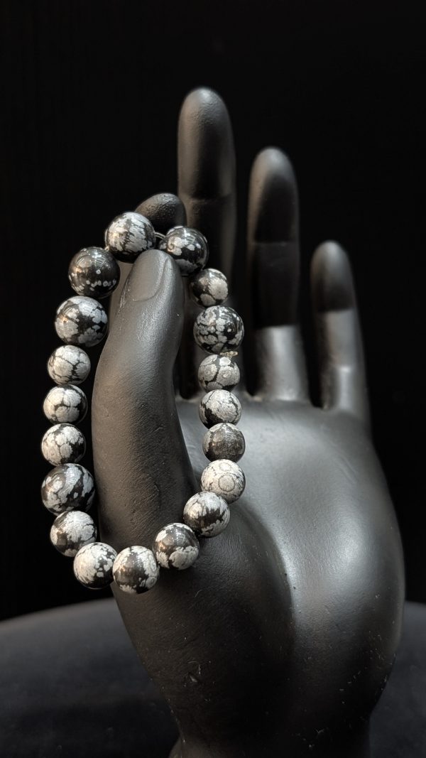 BRACELET OBSIDIENNE NEIGE