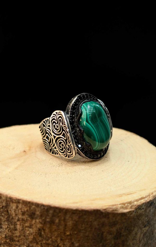 BAGUE MALACHITE
