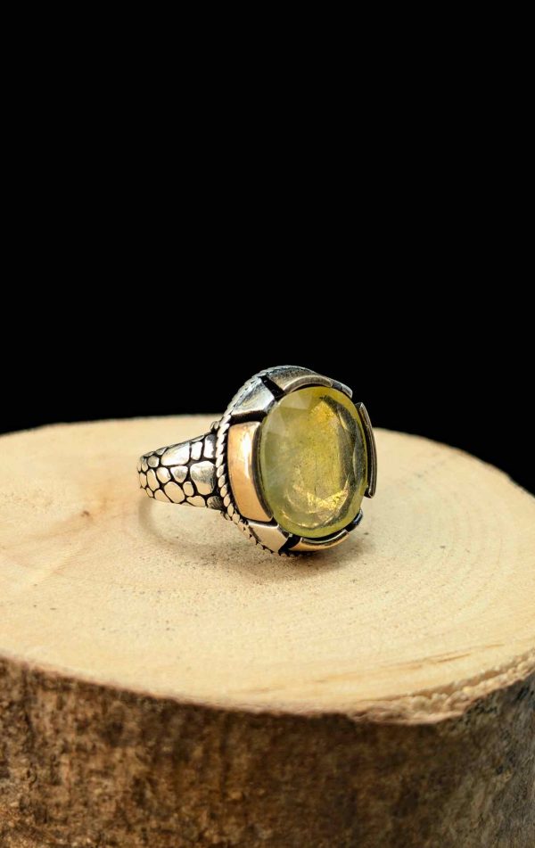 BAGUE SAPHIR JAUNE