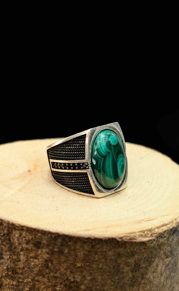 BAGUE MALACHITE