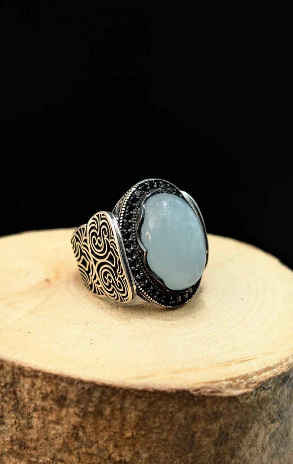 BAGUE AIGUE MARINE